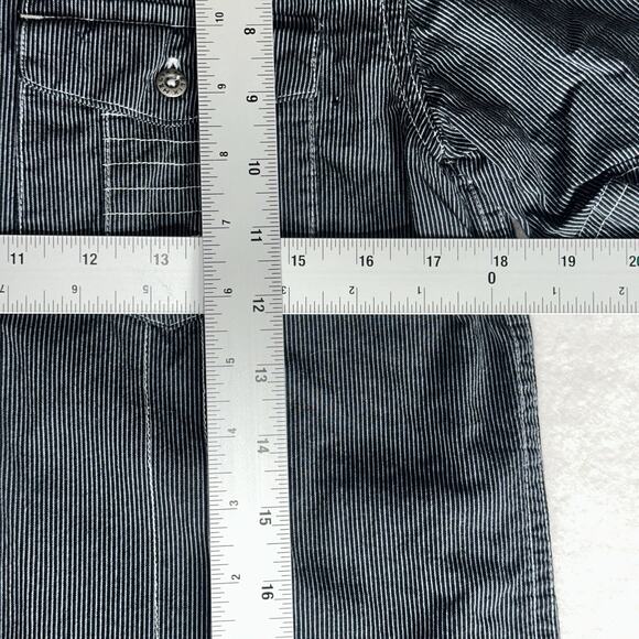 Helix Men’s Medium Short-Sleeve Button-Up Shirt Bundle (2) – Pinstripe & Plaid - Picture 12 of 15